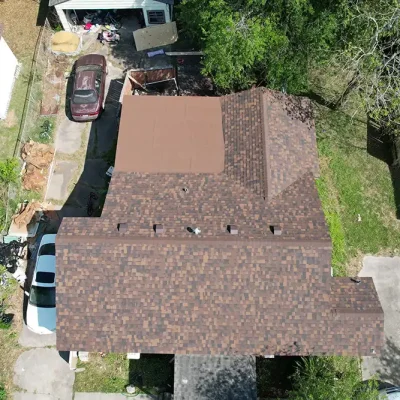 Brown Shingles New Roof