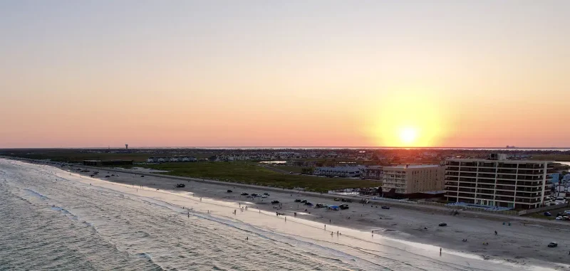 texas coast sunset