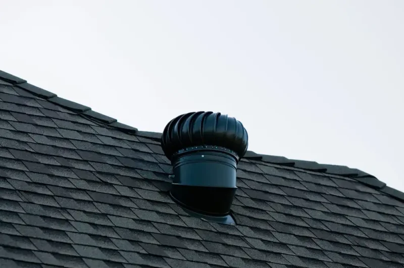 whirly bird roof vent black